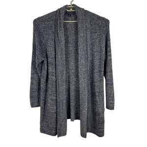 Barefoot Dreams Cozychic Lite Montecito Cardi Cardigan 494 Blue Ribbed Womens 2X